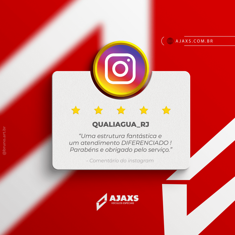 avaliacao instagram cliente ajaxs veiculos especiais personalizados adaptados