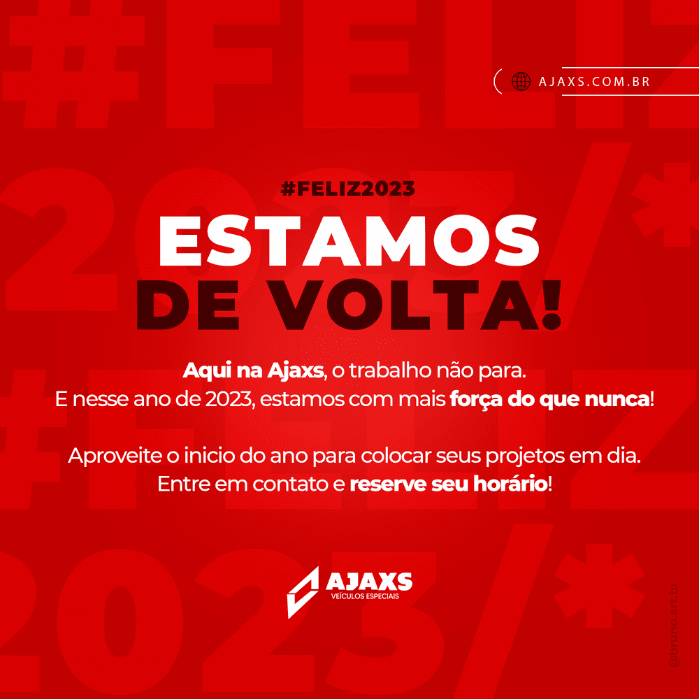 estamos de volta feliz 2023 transformacao adaptacao veiculo especial ajaxs rio de janeiro