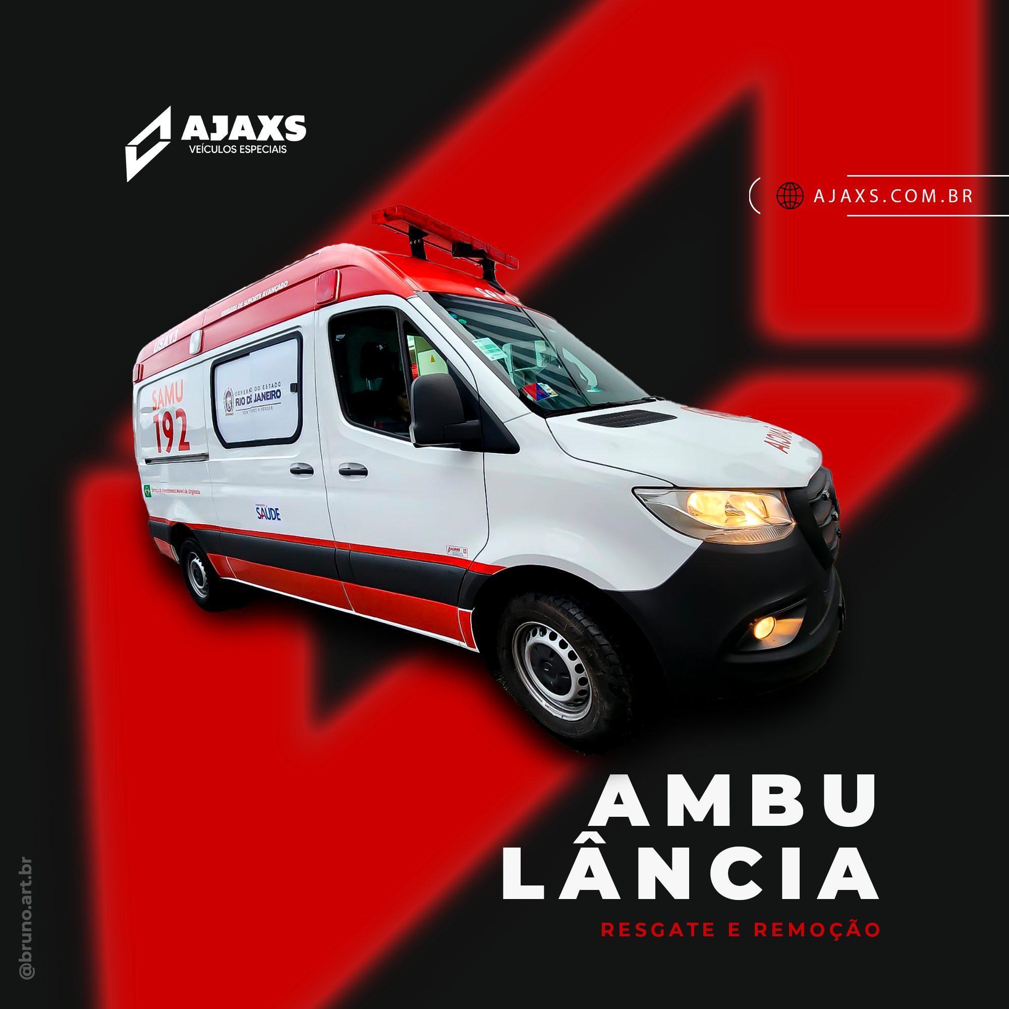 Serviço de Transformação e Adaptação Ambulância Samu Ajaxs