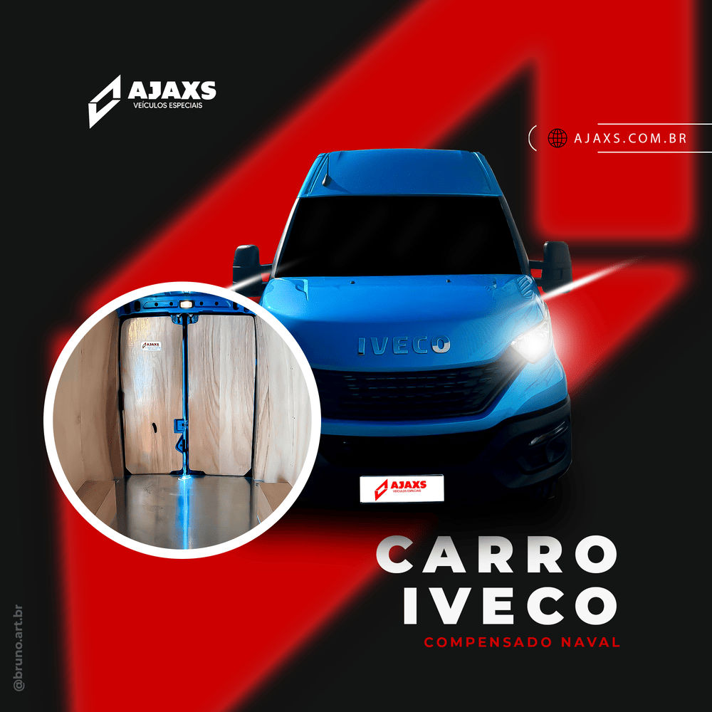 Projeto entregue Carro Iveco Revestido em Compensado Naval (Imagem 100% projeto real entregue)