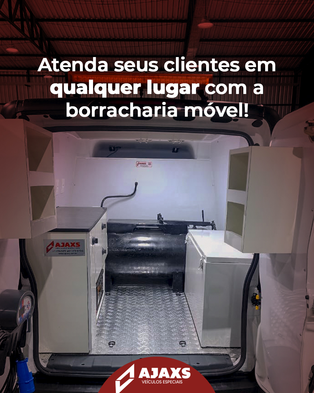 Atenda seus clientes em qualquer lugar com a borracharia móvel!