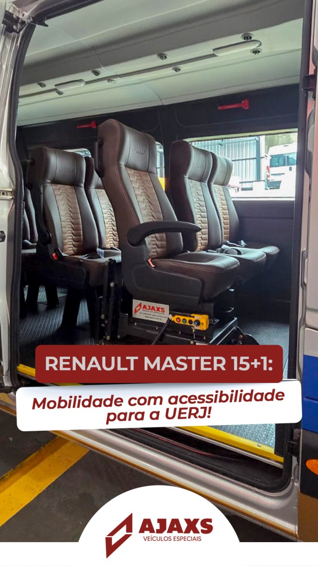 Renault Master 15+1 Mobilidade com acessibilidade para a UERJ!