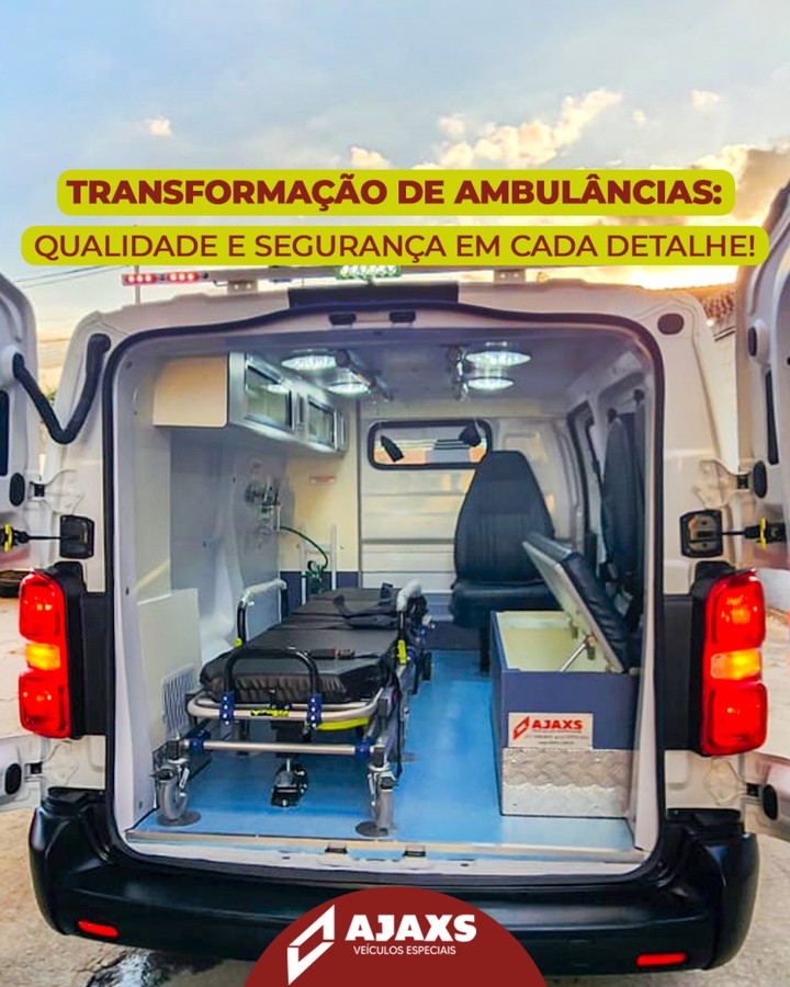 Transformação de ambulâncias Qualidade e segurança em cada detalhe!