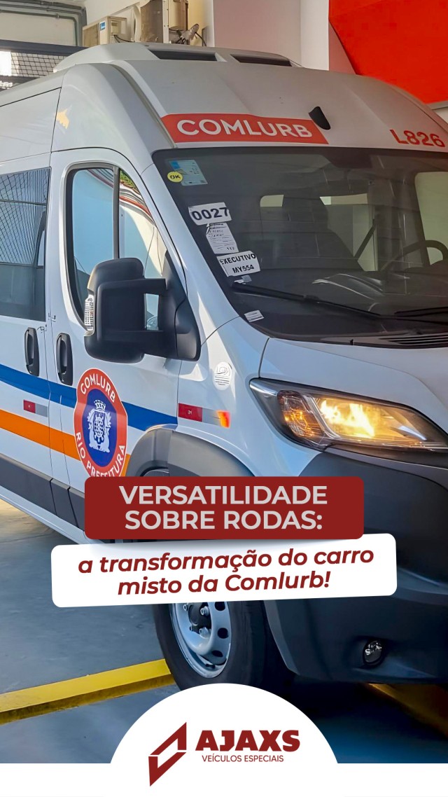 Versatibilidade sobre rodas A transformação do carro misto da Comlurb!